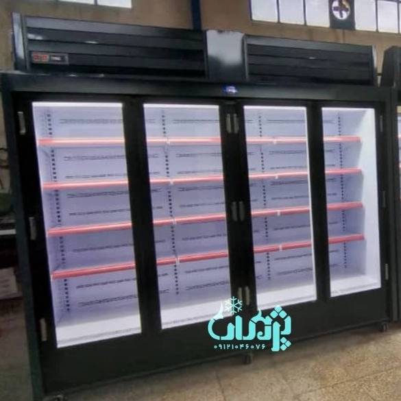 یخچال ایستاده و مکعبی قصابی و پروتئین فروشی